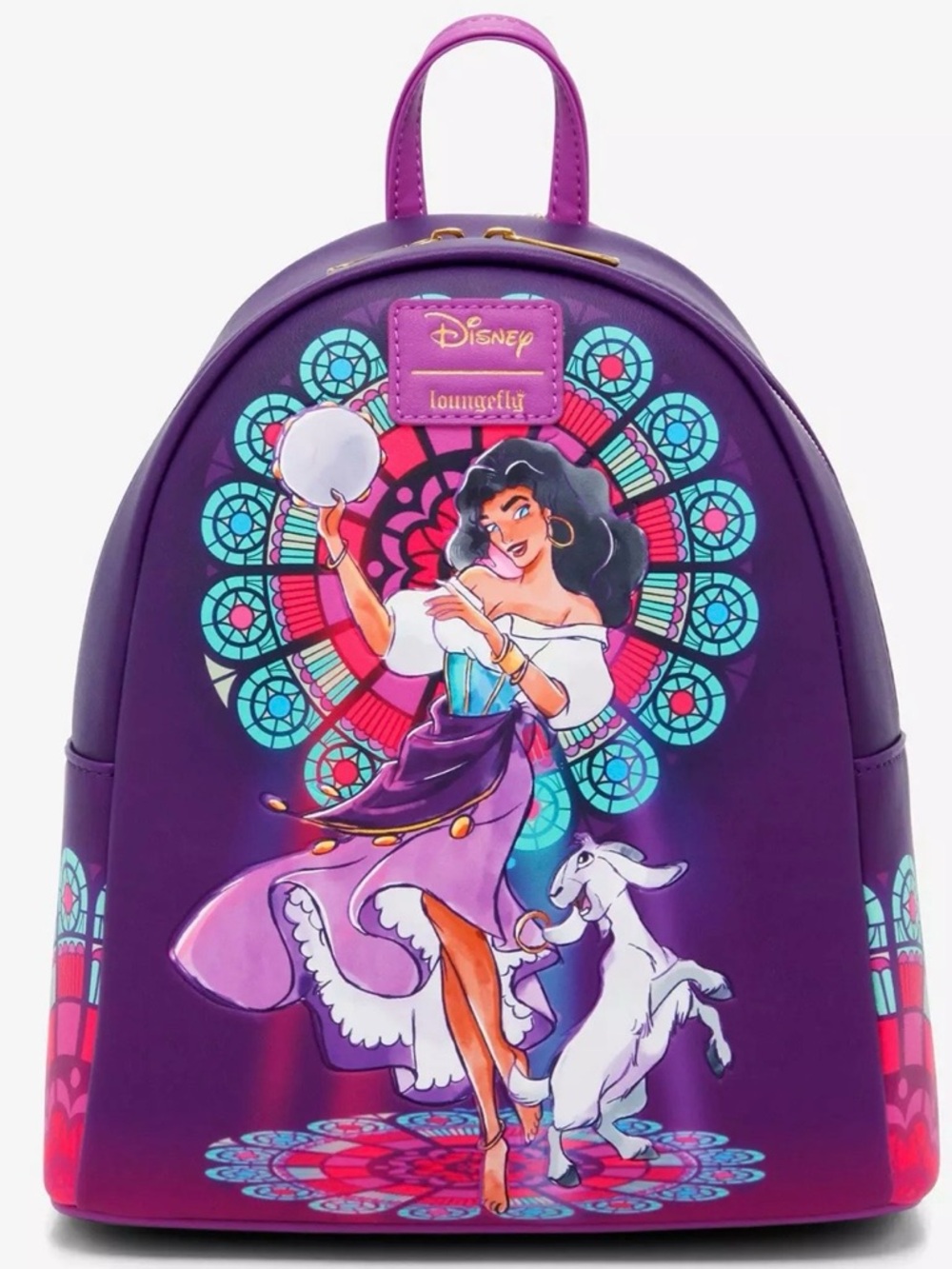 Disney Loungefly Esmeralda Purple Backpack